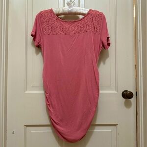 Motherhood nwot small lace scrunched top